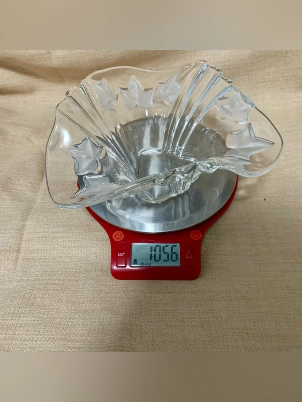 🔍 Mikasa Parisian Ivy Crystal Handkerchief Bowl | Frosted Ivy | Germany